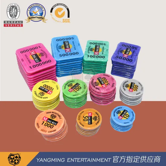 Acrylic Customized RFID Casino Poker Chip Baccarat Texas Hold′em Table Game Casino Chips